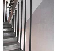 Corrimano in metallo per divisori ringhiera per scale Loft Guardrail sicurezza Grab Bar Parete Divisorio Pilastri 115 cm Stile 2Durable & Elegante Scala & Deck Ringhiera