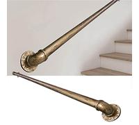 Corrimano in ottone antico per scale Tubo di rame Guida di supporto di sicurezza Rustico Parete Ringhiera per scale regolabile Lunghezza 30300 cm Corrimano durevole ed elegante
