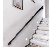 Corrimano Industriale per Scale Nere Corrimano di Sicurezza Corrimano Antiscivolo Balaustra in Ferro battuto Ringhiera Ringhiera per Scale (Size : 80cm)