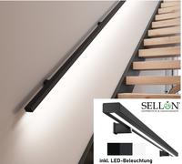 Corrimano LED Con Illuminazione In Acciaio Nero Bianco Antracite Slim 12V