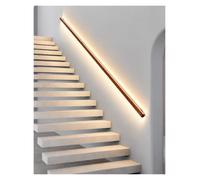 Corrimano LED in alluminio per scale con sensore di movimento | Luce auto, luce verso il basso, portata 330 lb, a parete, cavi nascosti, diffusore acrilico(Right,50cm/20in/1.6ft)