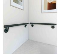 Corrimano moderni per scale interne, 60cm 80cm 1.2m 150cm 2.8m 3.6m 4.5m Ringhiera per scale - corrimano per scale con montaggio a parete ringhiera per gradini in tubo tondo da 32 mm(480cm)