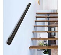 Corrimano moderno per scale con staffe, kit di supporto per corrimano in acciaio inossidabile, corrimano di sicurezza da 1m 1.5m 2m 2.5m 3m per soppalco, veranda e terrazza(390cm)