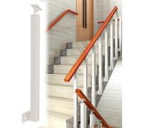 Corrimano moderno per scale per scale interne, ringhiere decorative bianche, set da 13 pezzi per corridoi e scale di appartamenti.