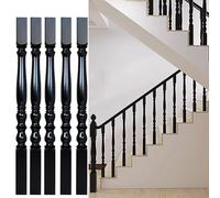 Corrimano per gradini per esterni e interni, altezza 85 cm, balaustre in legno, confezione da 2/5/10 colonne per ringhiere per terrazza/scale per villa, hotel, balcone, soffitta, viti incluse