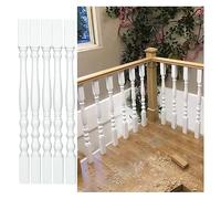 Corrimano per gradini per esterni e interni, alti 80 cm, mandrini per balaustre in legno, confezione da 2/5/10 pilastri per ringhiere per ponti, scale, villa, hotel, balcone, include viti