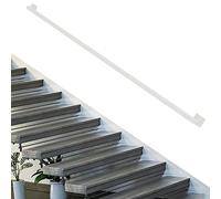 Corrimano per ringhiere a parete, Maniglione in ferro da parete bianco 30-600 cm(140cm/4.6ft Long)
