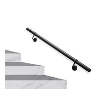 Corrimano per ringhiere da scala a muro, Corrimano for ringhiere for scale in ferro zincato for lunghezze multiple montate a parete for interni ed esterni(11ft/330cm)