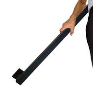 Corrimano per ringhiere da scala a muro, Corrimano for scale quadrate in ferro battuto montato a parete for uso interno ed esterno Lunghezza 30-600 cm(360cm)