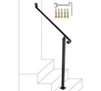 Corrimano per Scala Esterna Corrimano da 2 Gradini Ringhiere in Ferro Battuto