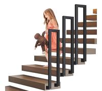 Corrimano per scale a forma di U moderno nordico in ferro battuto per interni/esterni ringhiera decorativa antiscivolo per corridoio di villa 1 pezzo (Colore: FLA)