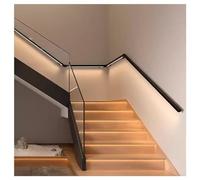 Corrimano per scale a LED con sensore del corpo, corrimano luminoso in lega di alluminio per scale interne ed esterne, migliora la sicurezza e la decorazione