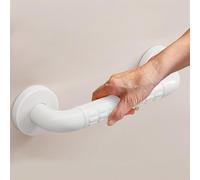 Corrimano Per Scale A Parete 40cm 60cm Maniglione Di Sicurezza Per Doccia E Bagno, Antiscivolo Maniglia Doccia Anziani In Acciaio Inox, WC Maniglione(White,90cm/3ft)