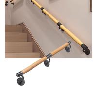 Corrimano per scale a parete da 1 a 20 piedi, Ringhiere per scale in legno massello per interni ed esterni, casa, giardino, corridoio, soppalchi, corrimano per asili nido(510cm)