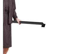 Corrimano per Scale Bianco - Kit Completo，Corrimano per Scale Asta di Supporto per Parete in Ferro Battuto，Maniglione di Sicurezza per Ringhiera per Rimodellamento Scale Esterne(Nero,390cm)