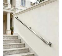 Corrimano per scale in acciaio inossidabile - Kit completo，Ringhiere per scale di sicurezza Antiscivolo per montaggio a parete Corrimano per scale per bar Loft Corridoio della scuola(390cm)