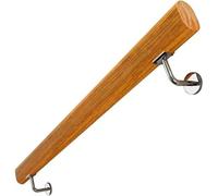 Corrimano per scale in legno, antiscivolo, ringhiera per ville, corrimano di sicurezza per bambini e anziani, set completo con palo di supporto da 80 cm per scale sicure
