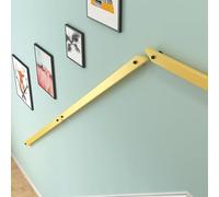 Corrimano per scale in legno antiscivolo, supporto di sicurezza da parete per interni ed esterni, ideale per anziani e bambini, migliora la sicurezza delle scale e l'accessibilità