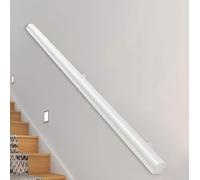 Corrimano per Scale in Legno, corrimano Bianchi, corrimano Antiscivolo per Interni, Decorazione per Scale in soffitta, aste di Supporto per corridoio (Bianco, 360cm)