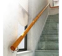 Corrimano per scale in legno da 140 cm per gradini interni Kit di supporto per ringhiera per scale da 1,5 m di ricambio durevole ed elegante soluzione per ringhiere per scale