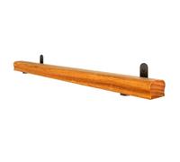 Corrimano per Scale in Legno Massiccio Marrone di RSWZSFL con Staffe in Ferro Antiscivolo e Anticompressione per Interni ed Esterni, 100CM