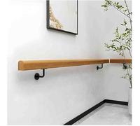 Corrimano per scale in legno robusto, 50 cm, corrimano da parete per scale interne, supporto elegante e sicuro, ideale per la decorazione della casa e la sicurezza