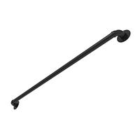 Corrimano per scale industriali da 0,3 m a 6,1 m, ringhiera in metallo nero per supporto in ferro battuto per interni ed esterni, durevole ed elegante ringhiera per scale