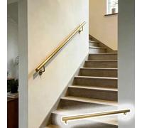Corrimano per Scale Interne Corrimano per Scale in Stile "Light Luxury" Color oro, Corrimano per Corridoi di Ville, Portici, Hotel e Ristoranti, Ringhiera per Scale a Sicurezza(25ft/7.6m)