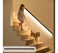 Corrimano per Scale Interne Corrimano per Scale Luminoso a Sensore Interno, Maniglione Murale di Sicurezza Rinforzato in Stile Minimalista, Corrimano Regolabile Resistente(Black,9ft/2.7m)