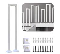 Corrimano Per Scale Interne, Corrimano Scale, Corrimano Per Scale Esterne di U, Passamano Per Scale Interne, Ringhiere Per Esterni Nero, Corrimano, Per Balconi Corridoi (U-bianco, 95CM)