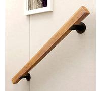 Corrimano per Scale Interne in Legno Passamano Antiscivolo,Passamano per Scale Passi Kit Completo, Ringhiera a Parete per Interne ed Esterne Corridoio di Passaggio,Staffe Corrimano Scale (1ft-20ft) (