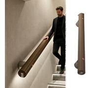 Corrimano per Scale Interne Luce per Corrimano LED con Sensore in Legno Massello, Barra di Sicurezza Rinforzata per Casa, Bar e Ristorante, Corrimano Decorativo a Parete 1-8 m(4m/157.5in)