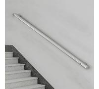 Corrimano per Scale Interne, Passamano per Scale in Acciaio Inossidabile in Stile Industriale Moderno per Interni, Maniglione da 5,1 cm di Diametro, Montaggio a Parete(Silver,150cm/59in)