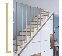 Corrimano per scale interne, pavimento a soffitto montanti gradini balaustra post | 30~160cm ringhiera scale corrimano, sicurezza antiscivolo quadrato tubo guardrails per ville Loft Hotel Corridoio(