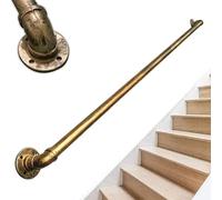 Corrimano Per Scale Interni Esterni Maniglione, Scale Ringhiera In Ferro Corrimano Dorato, Passamano Da Parete Asta Di Supporto Di Sicurezza Corridoio(30cm/1ft)