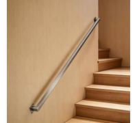 Corrimano per scale moderne，60cm 1m 1.2m 1.5m 1.8m 2m 2.4m Corrimano per scale per montaggio a parete，Kit ringhiera per scale in metallo in acciaio inossidabile per gradini interni esterni(90cm)