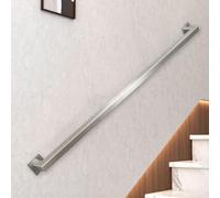 Corrimano per scale moderno，ringhiera per scale in acciaio inossidabile，corrimano per ringhiera in metallo per asta di supporto per montaggio a parete per interni ed esterni(150cm)