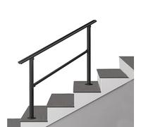 Corrimano per scale per interni ed esterni, corrimano di transizione in metallo, ringhiera regolabile per veranda, barra di supporto di sicurezza montata sul pavimento(Height 95cm,100cm/40inch)