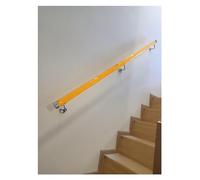 Corrimano per Scale Personalizzabile in Acrilico Trasparente con staffe in Acciaio Inossidabile - Antiscivolo, Design Elegante, Lunghezze Disponibili da 48 cm a 6 Metri, staffe ARG