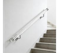 Corrimano per scale, ringhiera antiscivolo per scale con staffe, corrimano in acrilico, maniglione di sicurezza per montaggio a parete, per corridoio interno