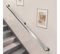 Corrimano per scale｜Ringhiera per scale industriali Corrimano per scale in metallo in acciaio inossidabile per interni esterni Corrimano per ringhiere montati a parete per corridoio loft(420cm)