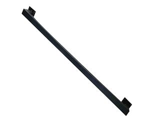Corrimano per Scale, ringhiere per Esterni, Scale da Giardino, 30-600 cm, Nero - Maniglione di Sostegno in Metallo Industriale per Uso Interno/Esterno, rampa a Parete per corridoio