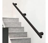 Corrimano per Scale, ringhiere per Esterni, Scale da Giardino, corrimano Moderno Nero per Interni/Esterni | Kit Completo di corrimano Industriale a Parete | Ringhiera per Scale RES