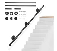 Corrimano per Scale, Sunowl 1,2M Ringhiera per Scale Interne, Passamano per Scale Interne Esterne, Antiscivolo Antiruggine Corrimano di Sicurezza Montati a Parete per Bambini Anziani Disabili