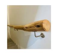 Corrimano per Scale, Tronco D'albero Corrimano for Scale Ringhiera Ringhiera Del Balcone Con Supporto In Metallo, Facile Da Installare Antiscivolo for Hotel Decorazione Del Corridoio Corridoio