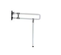 Corrimano pieghevole per WC, Maniglione da bagno ribaltabile multicolore 75 cm/60 cm(White,75cm)