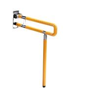 Corrimano pieghevole per WC, Maniglione da bagno ribaltabile multicolore 75 cm/60 cm(Yellow,75cm)