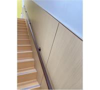 Corrimano quadrato per scale da parete per interni, kit di maniglie di sicurezza in metallo, lunghezza 1 m/2 m/3 m, supporto per ringhiera per scale per sicurezza e stabilità