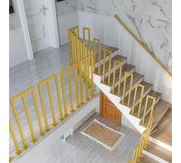 Corrimano regolabile per scale interno/esterno, ringhiera di sicurezza in metallo, kit di supporto a terra per una maggiore sicurezza e stabilitàPerfetto per uso domestico e giardino