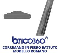CORRIMANO SAGOMATO IN FERRO BATTUTO PER SCALE PASSAMANO PER INTERNI ED ESTERNI